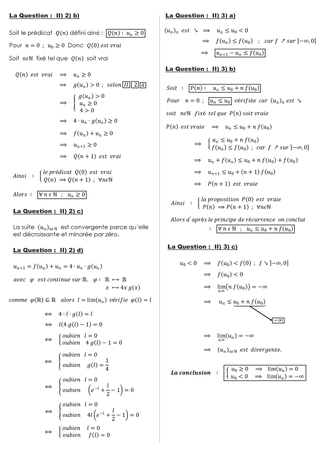 Examen National Math Bac 2 science physique 2021 Math math bac2 bac 2 math Sp Examen National math science physique fonction complexes suite numérique équation différentielle