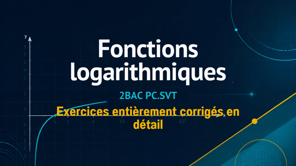 Fonctions Logarithmiques exercices 2BAC