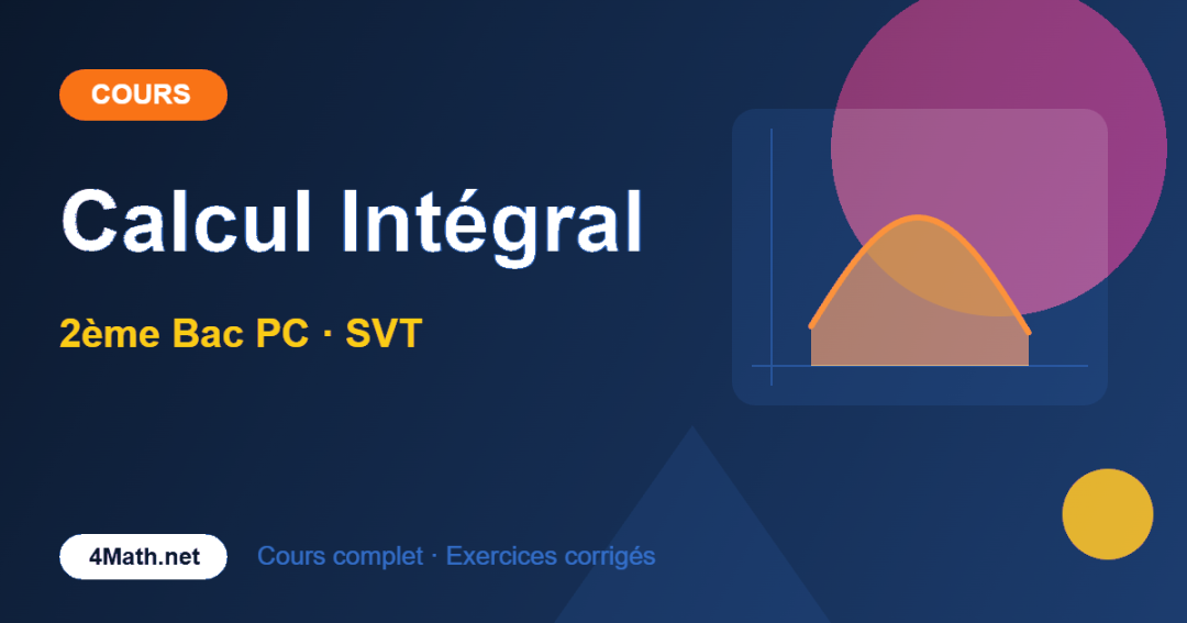 Calcul Intégral – Cours 2BAC PC | 4Math