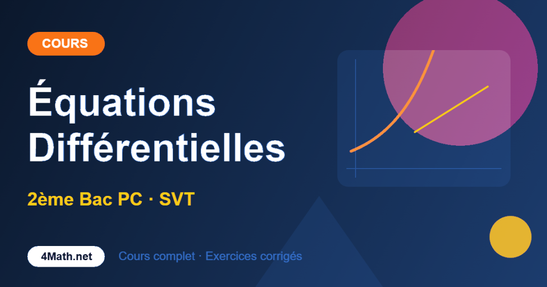 Équations Différentielles – Cours 2BAC PC | 4Math