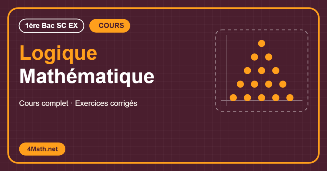 Cours Logique Mathématique 1ère Bac Sc Ex
