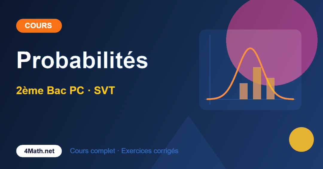 Probabilités – Cours 2BAC PC | 4Math